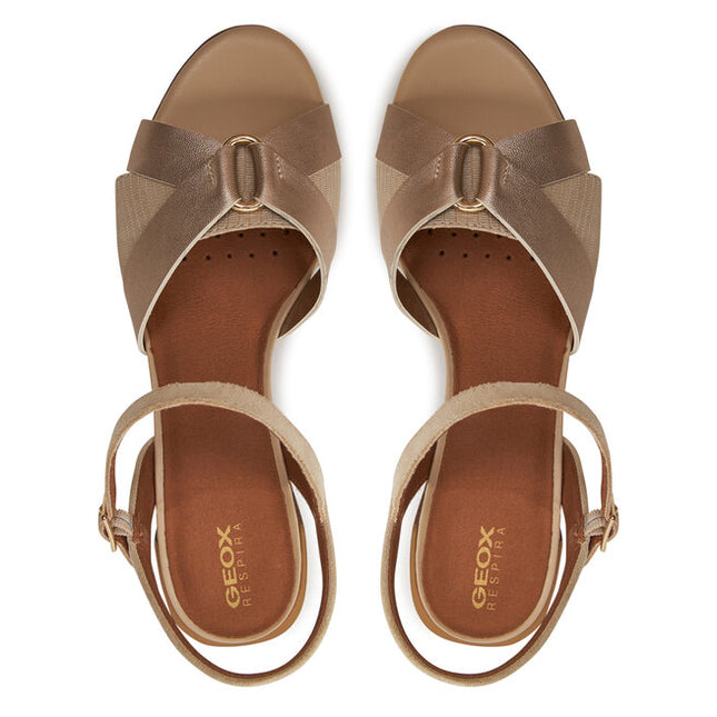 Sandali Donna Tacco Gold D45RLB NEW MARYKARMEN GOLD Geox 