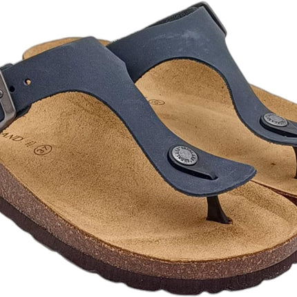 Ciabatta Infradito Sughero CB0001 SARA BLU Grunland 