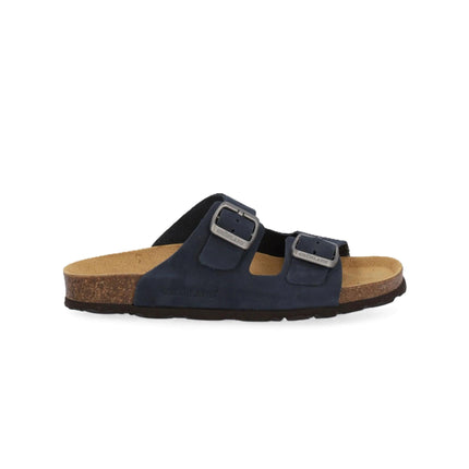 Ciabatta Sughero Doppia Fibbia CB0003 SARA BLU Grunland 