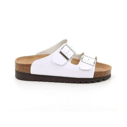Ciabatta Sughero Doppia Fibbia CB2445 HOLA BIANCO Grunland 