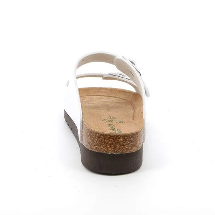 Ciabatta Sughero Doppia Fibbia CB2445 HOLA BIANCO Grunland 