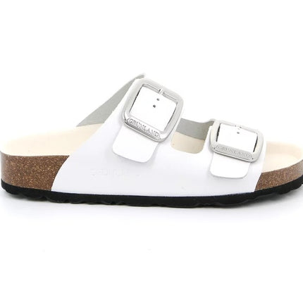 Ciabatta Sughero Doppia Fibbia CB3272 ENNY BIANCO Grunland 