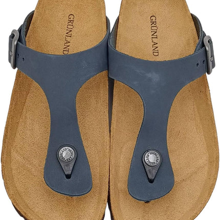 Ciabatta Infradito Sughero CB0001 SARA BLU Grunland 