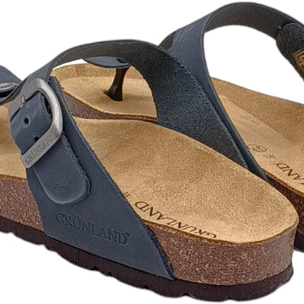Ciabatta Infradito Sughero CB0001 SARA BLU Grunland 