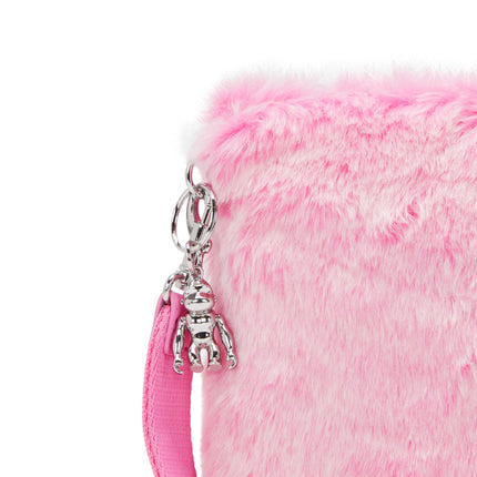 Pochette Peluche Pink FANCY VALENTINE PINK Kipling 