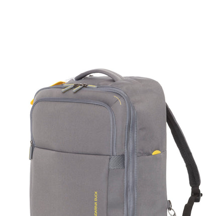 Zaino Trolley in Tessuto Grigio JNV05 SMILE&GO STEEL 465 Mandarina Duck 