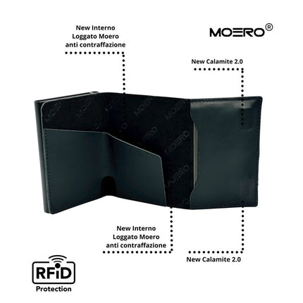Moero Pro Prestige Black Zip Portafoglio Slim PRO PRESTIGE ZIP BLACK Moero 