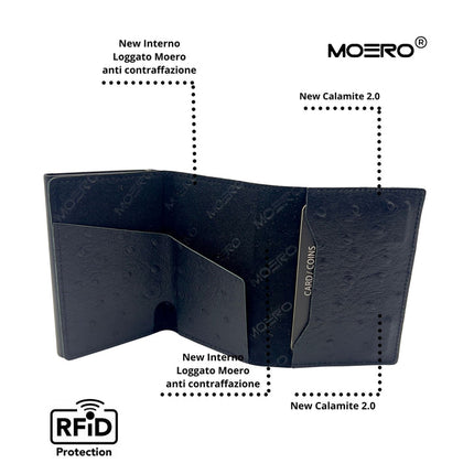 Moero Pro Stuzzo Black Zip Portafoglio Slim PRO STRUZZO ZIP BLACK Moero 