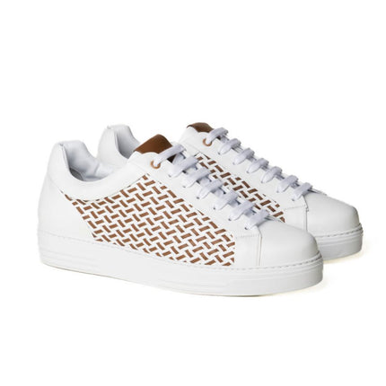 Sneakers Bassa Uomo Pelle Intrecciata SON 500 INTRECCIO Rogal's 