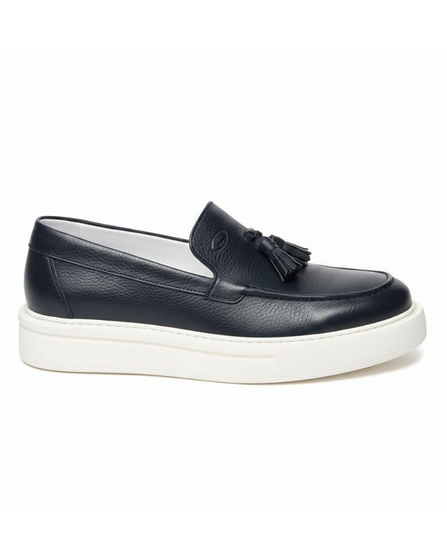 Mocassini Nappina Uomo Pelle Blu TAGO 7 BLU Rogal's 