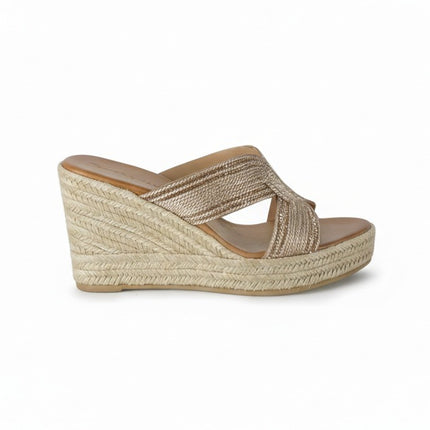 Sandali Donna Zeppa Corda 530 BALI PINK GOLD Tsakiris Mallas 