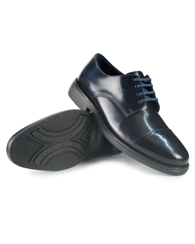 Callaghan Francesina Uomo in Pelle Spazzolata Blu 59806 CLASSI AZUL Callaghan 
