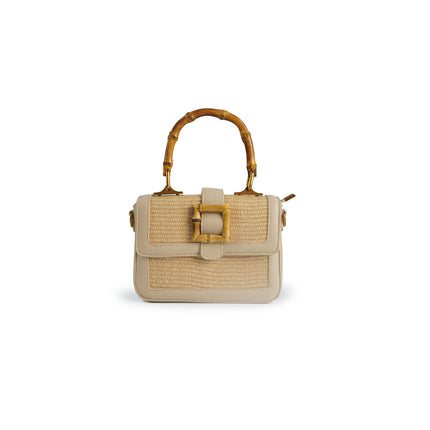 Exe Borsa a Mano in Rafia con Tracolla BA529-11 RAFFIA BEIGE Exe 