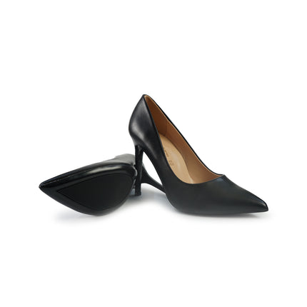 Francesco Milano Decollete Tacco a Spillo in Pelle Nera e41011 BLACK Francesco Milano 