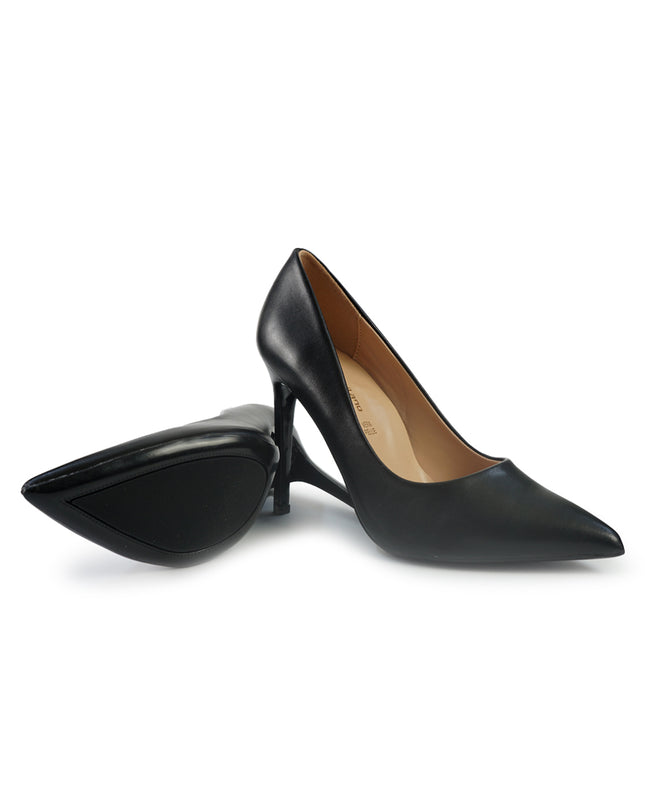 Francesco Milano Decollete Tacco a Spillo in Pelle Nera e41011 BLACK Francesco Milano 