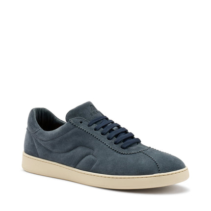 Frau Sneakers Uomo Bassa in Camoscio Blu 24D2 SIBERIA Frau 