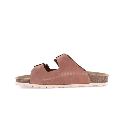 Grunland Sandali Donna Plantare Sughero Doppia Fibbia in Camoscio Rosa CB0003 SARA ROSA ANTICO Grunland 