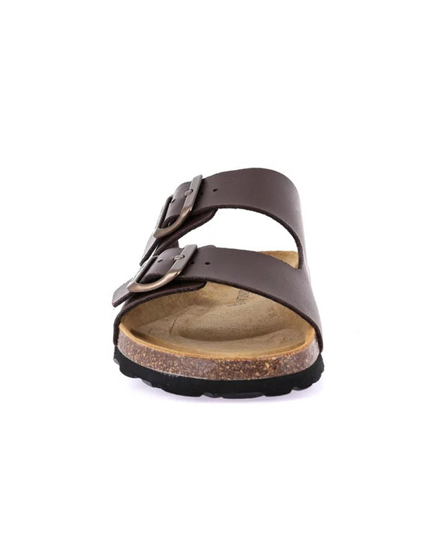 Grunland Sandali Uomo Plantare Sughero Doppia Fibbia Moro CB3013 HOBO BROWN Grunland 