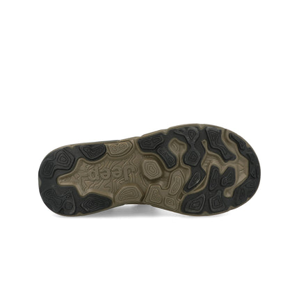 Jeep Sandali Uomo con Doppio Velcro in Tessuto Verde GROOVE SANDAL MILITARY Jeep Footwear 