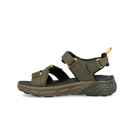Jeep Sandali Uomo con Doppio Velcro in Tessuto Verde GROOVE SANDAL MILITARY Jeep Footwear 