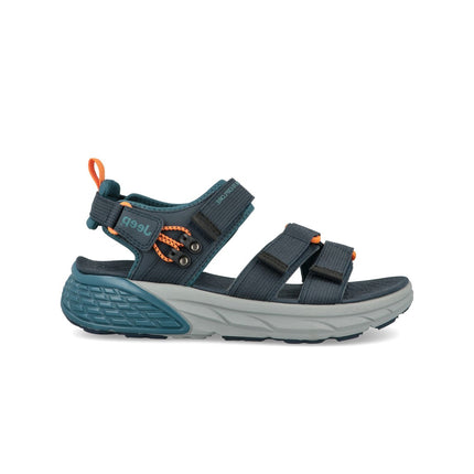 Jeep Sandali Uomo con Doppio Velcro in Tessuto Blu GROOVE SANDAL NAVY Jeep Footwear 