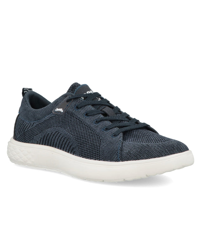 Jeep Sneakers Uomo Bassa in Tessuto Blu KOBI DERBY NAVY Jeep Footwear 
