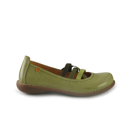 Jungla Ballerine in Pelle Multicolor Verde 4751 ARBEQUINA Jungla 