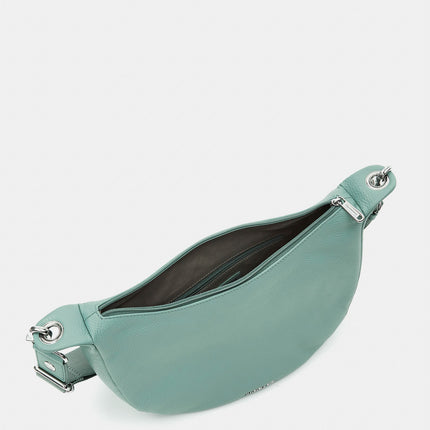 Mandarina Duck Borsa in Pelle Verde Acqua con Tracolla FZT03 MELLOW LEATHER ICEBERG GREEN Mandarina Duck 