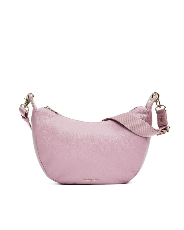 Mandarina Duck Borsa in Pelle Lilla con Tracolla FZT03 MELLOW LEATHER LILAC ROSE Mandarina Duck 