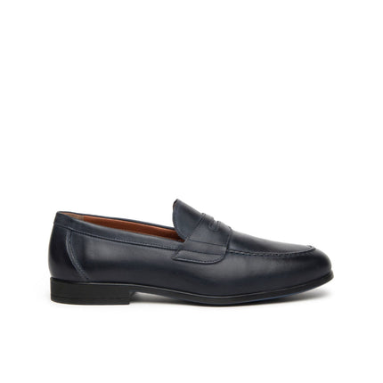 Nero Giardini Mocassini Uomo in Pelle Blu E400162U BLU 200 Nero Giardini 