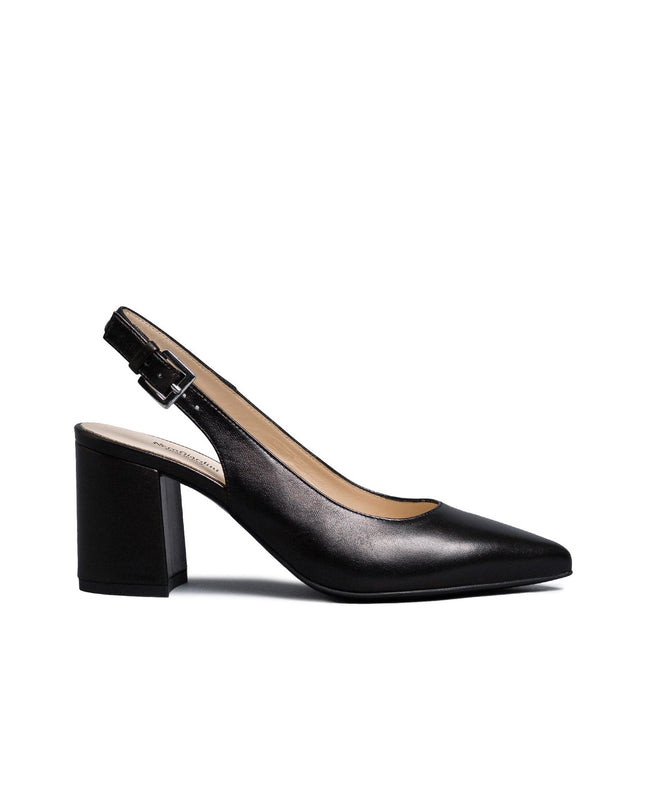 NeroGiardini Chanel a Punta in Pelle Nera E409431D NERO 100 Nero Giardini 