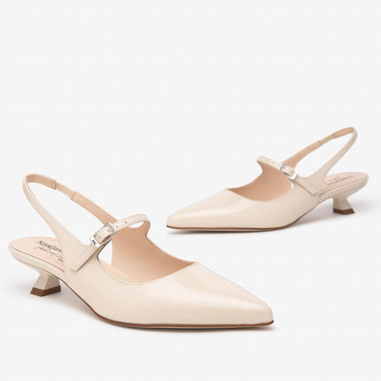 Nero Giardini Chanel a Punta in Vernice Latte Tacco Rocchetto E512261DE LATTE 711 Nero Giardini 