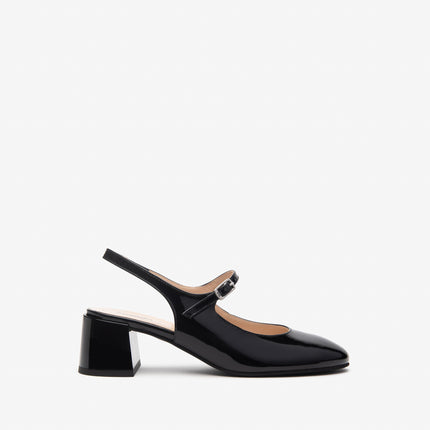 Nero Giardini Chanel Sling Back in Vernice Nera E512341D NERO 100 Nero Giardini 