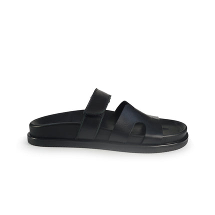 Tsakiris Mallas Sandali Donna con Plantare in Pelle Nero 956 KIMOLOS BLACK Tsakiris Mallas 