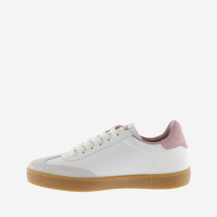Victoria Sneakers Donna Bassa Pelle Bianco Rosa 1126206 BERLIN ROSA Victoria 