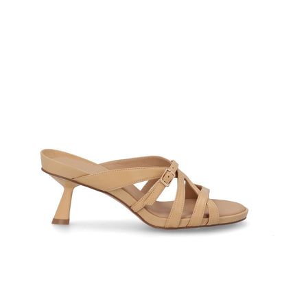 Bruno Premi Sandalo Donna Tacco Kitten in Pelle Sabbia BN5009X NAPPA Bruno Premi 