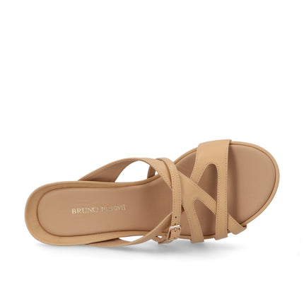 Bruno Premi Sandalo Donna Tacco Kitten in Pelle Sabbia BN5009X NAPPA Bruno Premi 