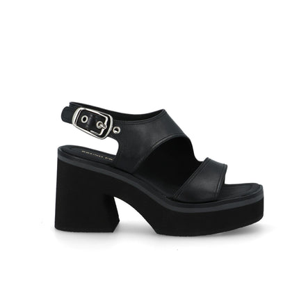 Bruno Premi Sandalo Donna con Plateau in Pelle Nera BN6703X BLACK Bruno Premi 