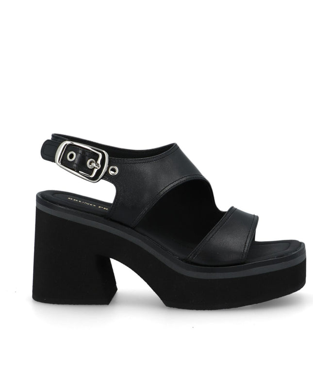 Bruno Premi Sandalo Donna con Plateau in Pelle Nera BN6703X BLACK Bruno Premi 