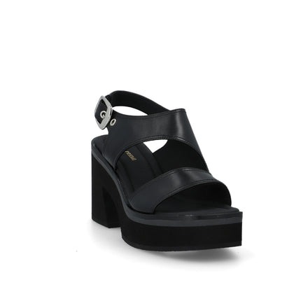 Bruno Premi Sandalo Donna con Plateau in Pelle Nera BN6703X BLACK Bruno Premi 