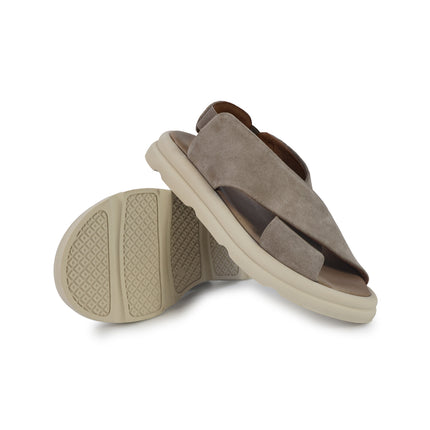 Bueno Sandali Bassi Donna in Camoscio Pietra A2603 STONE Bueno 