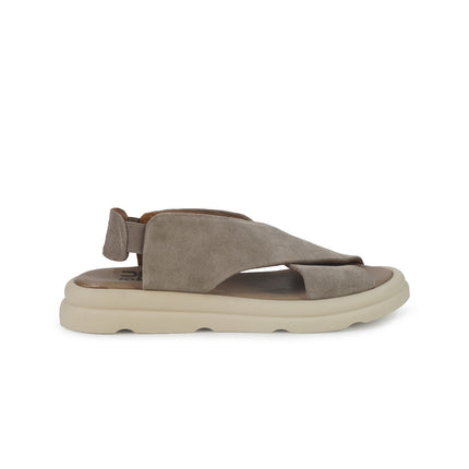 Bueno Sandali Bassi Donna in Camoscio Pietra A2603 STONE Bueno 