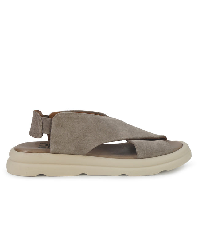 Bueno Sandali Bassi Donna in Camoscio Pietra A2603 STONE Bueno 