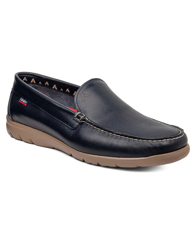 Callaghan Mocassini Uomo in Pelle Blu 18001 TENGER AZUL Callaghan 