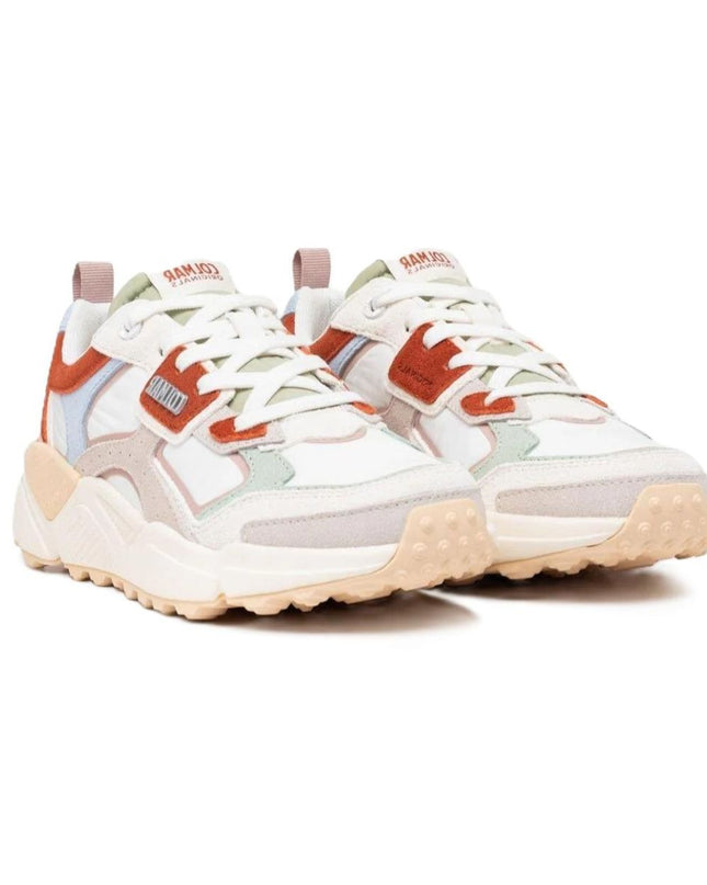 Sneakers Colmar Donna in Pelle Multicolor Bianco GARNER VIBE MULTICOLOR WHITE Colmar 