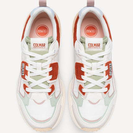 Sneakers Colmar Donna in Pelle Multicolor Bianco GARNER VIBE MULTICOLOR WHITE Colmar 