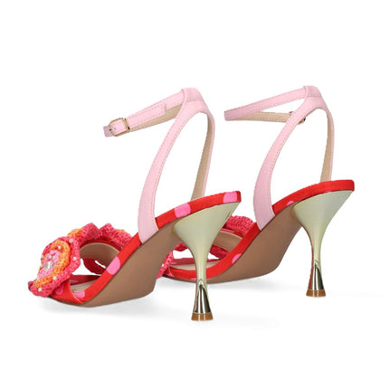 Exe Sandalo Donna Multicolore Fantasia con Tacco Stiletto Specchio ANITA 116 FLOWER MULTI Exe 