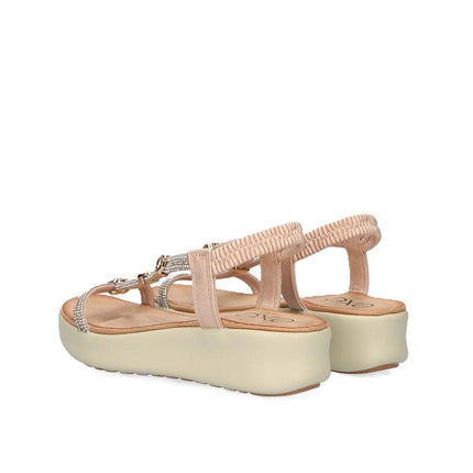 Exe Sandli Confort Donna con Zeppa Laminato Rosa Gold BZX23170-P21 LAMINATO Exe 
