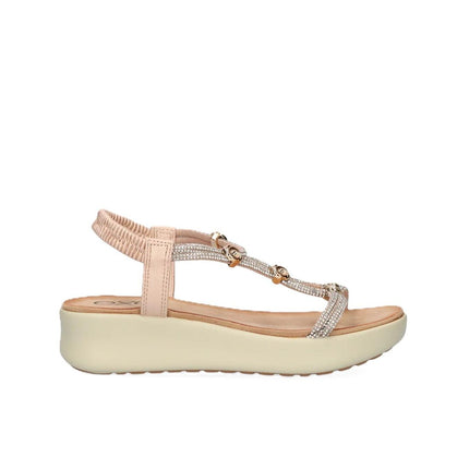 Exe Sandli Confort Donna con Zeppa Laminato Rosa Gold BZX23170-P21 LAMINATO Exe 