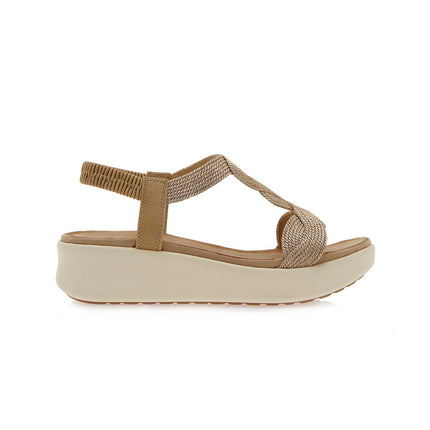 Exe Sandli Confort Donna con Zeppa Laminato Rosa Gold BZX23170-QD25 LAMINATO Exe 